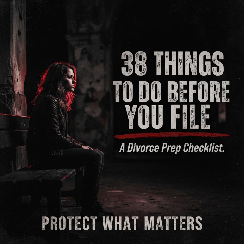 38 Things To Do Before You File — a divorce prep checklist